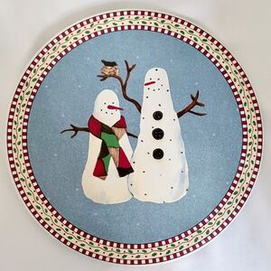 NEW (with Partial Tag) Sakura Snowman Trivet Plate Designed by Debbie Mumm